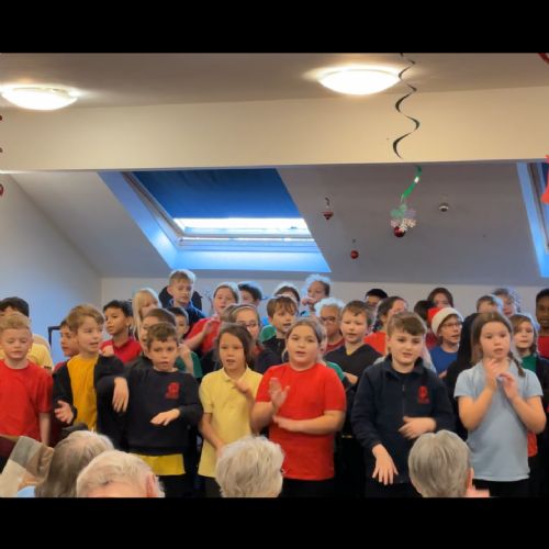 Singing at the Care Home for Christmas